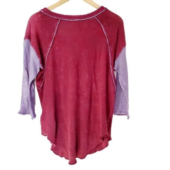 FREE people casual solid summer red pullover women's tops size XS - Picture 2 of 10